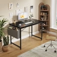 thumbnail image 5 of CONCETTA 44 Inch Computer Writing Desk with Storage Bag, Steel Frame for Home Office Study, Black, 5 of 8