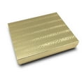 thumbnail image 3 of TheDisplayGuys 25-Pack #65 Cotton Filled Cardboard Paper Jewelry Box Gift Case - Gold Foil (6 3/16" x 5 3/16" x 1 1/16"), 3 of 7