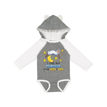 

Inktastic I Love My Gramma to the Moon and Back Cute Sheep Gift Baby Boy or Baby Girl Long Sleeve Bodysuit