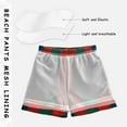 thumbnail image 3 of FORMRS Boys Swim Trunks Quick Dry Mesh Liner Boardshorts Sizes XS-XL, Red and Blue Pattern, 3 of 7