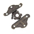 thumbnail image 4 of 2 piezas (l) pestillos en relieve antiguos Pestillo de cerrojo Caja de madera Pestillo de cerrojo Caja pequeña Hardware Diseños grabados Bisagras Pestillos con tornillos para cajones de madera Je, 4 of 5