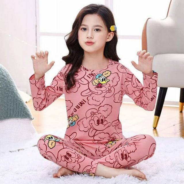 Conjunto de pijama de Navidad para niños y niñas, ropa de dormir para el hogar, 4, 6, 8, 10 y 12 años