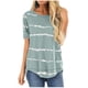 thumbnail image 1 of Pntutb Blusas sueltas de manga corta con cuello redondo y estampado informal para mujer Pntutb Pntutb-1133, 1 of 5