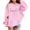 Pink, variant on WOYY Toddler Girls Oversized Hoodie Letter Print Pullover Hooded Sweatshirt, Sizes 3-4T