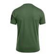 thumbnail image 6 of Mens Loose Fit Tactical T-Shirts Crew Neck Quick Dry Polyester Hook Loop Patch Breathable Short Sleeve Outdoor, Mint Green, 3XL, 6 of 6