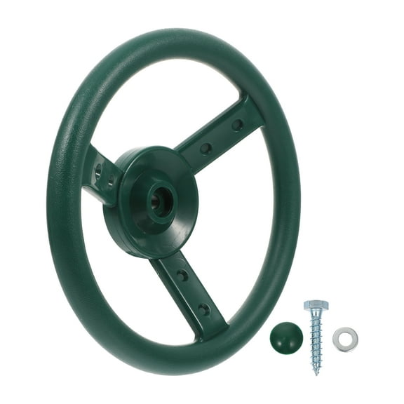unbranded Plastic Steering Wheel Kids Toy Child 25.5X25.5X6CM Green
