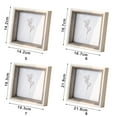 thumbnail image 6 of Balieda Square Picture Frames, Resin 8x8 Picture Frame Desktop Placed Art Photo Frame With Mat for Desktop Decoration (Pink), 6 of 8