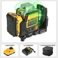 thumbnail image 1 of 089 12V Class 2 Green Laser Level, 3×360° 12-Line Self-Leveling Horizontal & Vertical Cross Line Tool, CSA Certified, IP65, Cordless Lithium-Ion, 1 of 8