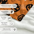 thumbnail image 6 of Halloween Flannel Throw Blanket, Pumpkin Pattern Orange Festive Blankets for Bed, Couch or Halloween decorations 27.55x39.37Inch Orange, 6 of 6