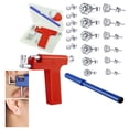 thumbnail image 2 of Clearance Ear Gun Set, Fenull Stainless 12 Pairs Of Ear Lip Nose Umbilical Piercing Tool Ear Nose Umbilical Piercing Machine Stainless Body Ear Piercing Tool 2Ml, 2 of 5