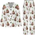 thumbnail image 4 of Top-kevin Women Long Sleeve Pajama Set Comfy Pjs Sets Hot Chocolate Mugs 2 Piece Lounge Set, 4 of 12