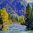 thumbnail image 5 of Orinice Forest Mountains River Bathroom Decor Set, Colorful Luxurious Graphic Print Polyester Fabric Shower Curtain with Hooks, 100% Polyester Washable Shower Curtain and Hooks Set 69x72, 5 of 7