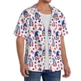 thumbnail image 2 of Gukieu 4th Of July Print Men's Short-sleeved Shirts, Button-down Pocket Shirts, T-shirts, Beach Vacation Travel Summer Clothing-3X-Large, 2 of 5