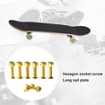 thumbnail image 3 of Advancent Skate Board Bridge Nails Nut Kit Herrajes a prueba de herrumbre Tornillos Accesorios patinar Oro 25mm, 3 of 6