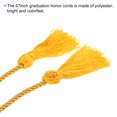 thumbnail image 4 of 67inch Graduation Honor Cords, 4Pcs Graduation Cords Tassel Graduation Ropes Bright Color DIY, Gold, 4 of 5