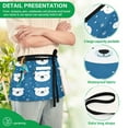 thumbnail image 4 of Yayeee Waist Apron with Pockets for Cooking Waterproof Half Server Aprons, Blue Polar Bear, 4 of 7