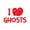 Red, variant on Vinyl Wall Art Decal - I Feel Ghost - 10" x 15" - Heart Design Seasonal Halloween Quote Sticker For Entryway Storefront Office Living Room Cute Spooky Decor