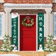 thumbnail image 4 of Pancarta de Feliz Navidad para colgar en la pared, para decoración festiva en interiores y exteriores, para colgar en la cortina de la puerta, para fiestas, decoración navideña (verde), 4 of 4