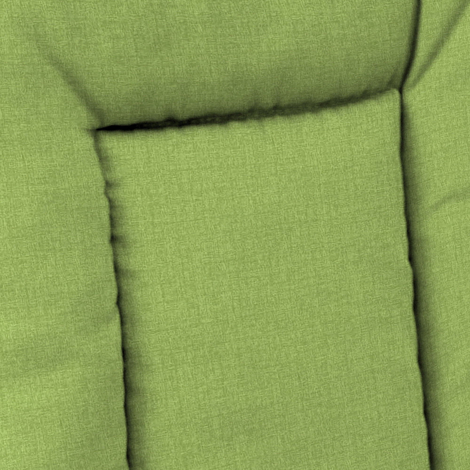 Jordan Manufacturing 38" x 21" McHusk Leaf Green Crosshatch Rectangular Outdoor Wrought Iron Chair Cushion with Ties and Hanger Loop