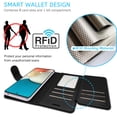 thumbnail image 3 of CoverON For Samsung Galaxy A53 5G Leather Case, RFID Blocking Wallet 6x Card Slot Holder Cover Flip Folio Phone Pouch, Black, 3 of 5