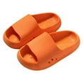 thumbnail image 2 of Hessimy Kids Cloud Slides Boys Girls Flip Flops Slip On Beach Sandals Youth Pool Shower Shoes EVA Summer Slippers Indoor & Outdoor house slippers for toddler kids(Orange,2), 2 of 5