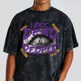 thumbnail image 2 of 4 Imperial Purple 4s Washed Shirt, I See People, Shirts Match Sneakers, 2 of 3