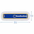thumbnail image 2 of PLERISE Commercial Dust Mop, 42" Heavy Duty Floor Mop with Stainless Steel Handle, Large Wet and Dry Flat Mop with Cotton and Microfiber Pad for Home, Garage, School, Mall, 2 of 7