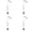 Black 4 Packs, variant on Shepherd-Hooks for Bird-Feeder Lantern -Hook Garden-Stake - Stand, 28 cm-68 cm, Green