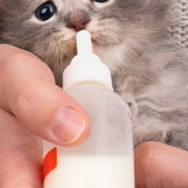 Hemobllo 8Pcs Non Leaking Pet Silicone White Nursing Feeding Bottle for Pet Care