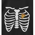 thumbnail image 4 of Old Glory Juniors Pizza Heart Skeleton Costume Short Sleeve T Shirt, 4 of 5