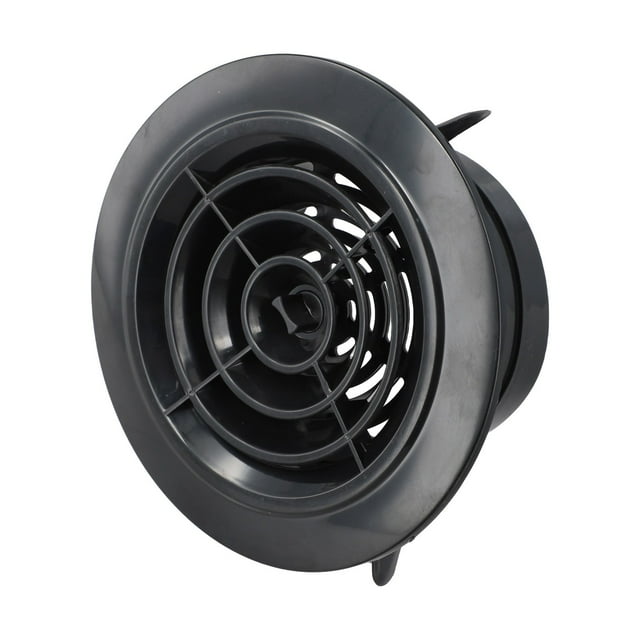 Grille d'Aération de Qualité Durable Design Attrayant Rond Noir Panneaux Amovibles 1 X 100mm Conduits d'Air Noirs