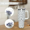 thumbnail image 6 of Halloween Ghost 40 Oz Tumbler With Handle and Straw, Stainless Steel Double Walled Vacuum Insulated Cup, Spooky Holiday Gifts for Women Men, 6 of 6