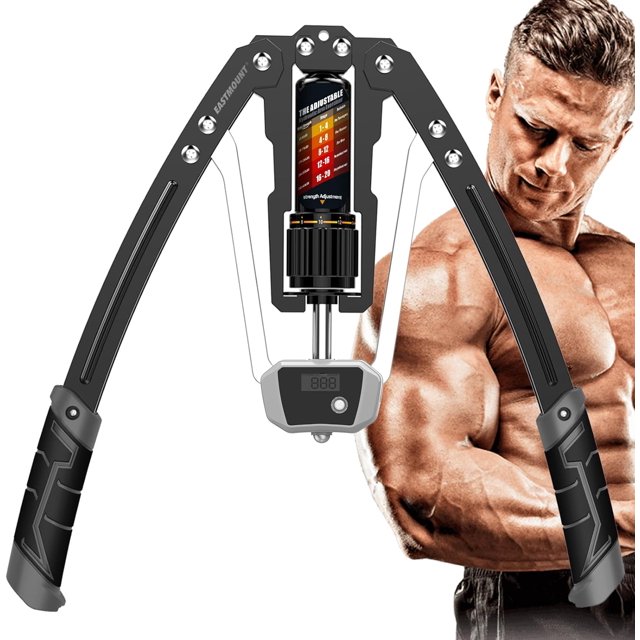 Twister Arm Exerciser with Counter DisplayAdjustable lbs Hydraulic Power Home Chest Expander Shoulder Muscle Training Fitness Equipment Arm Exercise Strengthener