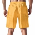 thumbnail image 4 of Corduroy Shorts Men Elastic Waist Shorts Drawstring Soft Summer Shorts for Men Casual with Pockets Athletic Shorts Beach Shorts for Spring And Summer, 4 of 5
