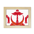 thumbnail image 1 of Marco de foto de madera Unbranded emblema nacional Bandar Seri Begawan 6x8 pulgadas, 1 of 4