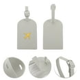 thumbnail image 3 of Unique Bargains 1 Pc Lightweight Luggage Tag for Travelling Gray Polyurethane, 3 of 5