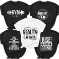 thumbnail image 2 of Camisas salvavidas para gimnasio para mujer, camisetas divertidas de entrenamiento, ropa de manga corta, camisetas positivas motivacionales, camisetas bonitas para ejercicio y Fitness, 2 of 5