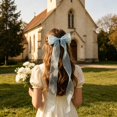 thumbnail image 5 of Sheer Organza Hair Bow Clips with 23.62 Inch Long Wavy Ribbon Tassels for Women Girls, Hair Accessories,Colour as Pictured, 5 of 8