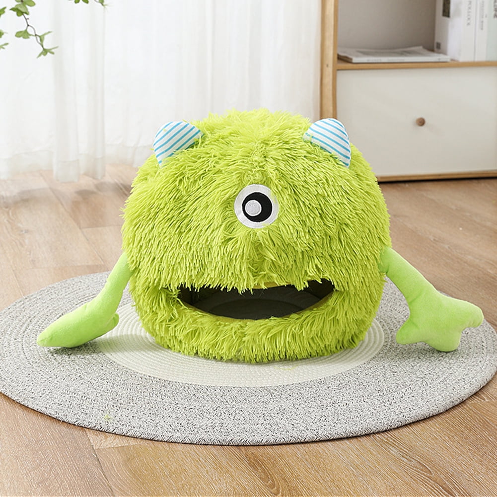 KYAIGUO Indoor Plush Cat Bed Large Covered Cat Bed Ultra Soft Cat Litter Cute Cat House for Large Cats Pet Bed for Small Dogs