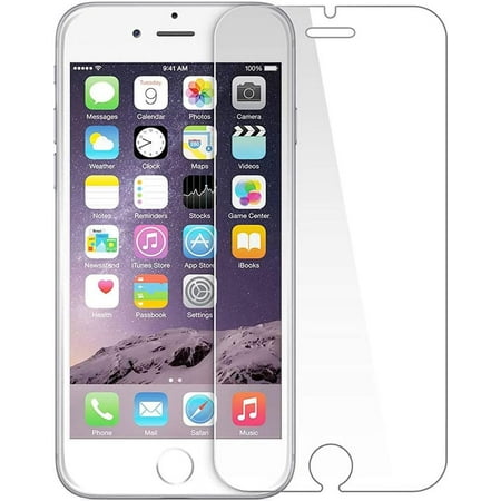 KIQ iPhone 6 6S Screen Protector, Tempered Glass Screen Protector Clear Anti-Scratch Self-Adhere Bubble-Free Cover for Apple iPhone 6/6S (Single-Pack)
