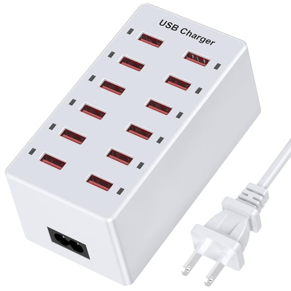 Estación de carga USB SZSHXCRXKJY, regleta de alimentación de 12 puertos