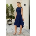 thumbnail image 6 of HVEOO Cocktail Prom Wedding Dress for Women Casual Evening Party Short Vintage Summer Dresses, Navy Size M, 6 of 10