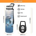 thumbnail image 3 of Dolphins 32oz Water Bottles with Straw Tritan Leakproof Sports Bottle BPA Free Clear for Fitness Gym Swimming Cycling, 3 of 7