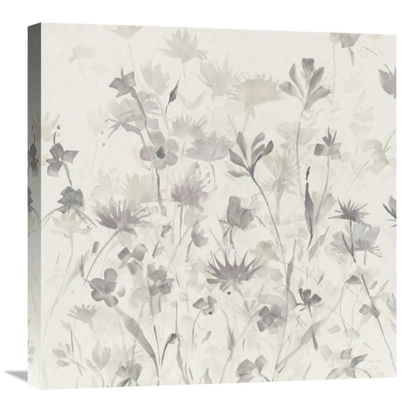 Global Gallery's 'Garden Shadows IV Purple Grey' By Avery Tillmon Stretched Canvas Wall Art