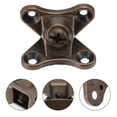 thumbnail image 3 of Vjnyvs 10 Pcs Removable Corner Brace Bracket, Zinc Alloy L Shape Support Connector Bracket, Butterfly Shape Braces for Wood Furniture Table Chair Shelves, 3 of 7
