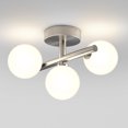 thumbnail image 4 of Artika Bloom Modern Flush Mount Ceiling Light Fixture, Brushed Nickel, 4 of 5