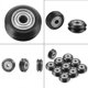 thumbnail image 2 of 10 piezas de polea de modelos con ranuras en V de impresora 3D, polea de plástico POM con ranura en V, rodamientos de bolas, polea pasiva con rodamiento en V, color negro, 2 of 8