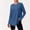 *Navy, variant on ClodeEU Women's Crew Neck Long Sleeve Top with Thumb Holes,Loose Curved Hem Solid Athletic Casual Shirt Black,Women's Plus L