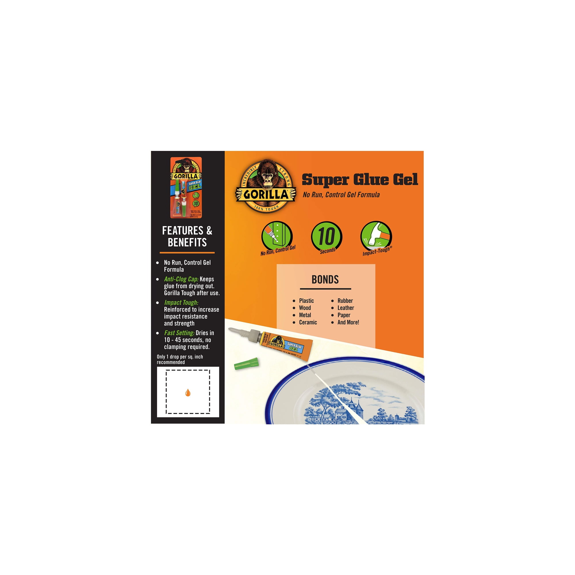 Gorilla Glue Super Glue Gel (Pack of 5)