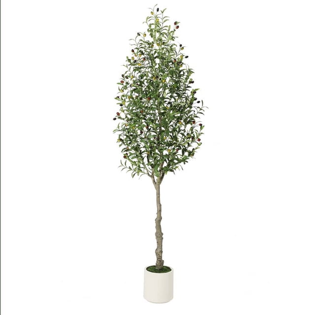 7ft artificial olive tree con curved design para home o oficina decoration (available in 5ft 6ft 7ft)